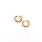 Stones in Ebony Huggie Earrings
