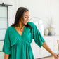 Storied Moments Draped Peplum Top
