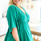 Storied Moments Draped Peplum Top