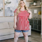 Summer Stripes Babydoll Top
