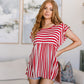Summer Stripes Babydoll Top