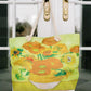 Sunflower Painting Tote