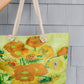 Sunflower Painting Tote