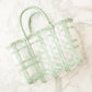Sunny Days Woven Tote in Mint