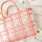 Sunny Days Woven Tote in Pink