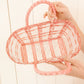 Sunny Days Woven Tote in Pink