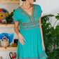 Sunrise In Morocco Embroidered Dress