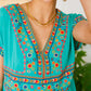 Sunrise In Morocco Embroidered Dress