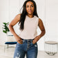 Susanna Waffle Knit Sleeveless Top