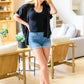 Perry High Rise Pull On Denim Shorts