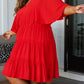 Sweet and Spicy Flutter Sleeve Dress
