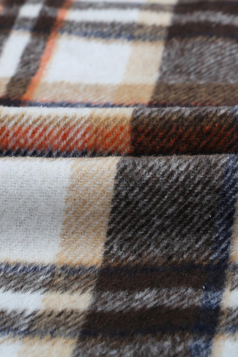 Plaid Flannel Shacket With Pockets