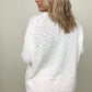 Davi & Dani Wide Neck Oversized Loose Knit Top