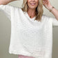 Davi & Dani Wide Neck Oversized Loose Knit Top