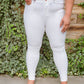 Talia High Waisted White Skinny Jeans