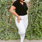 Talia High Waisted White Skinny Jeans