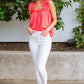 Talia High Waisted White Skinny Jeans