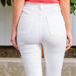 Talia High Waisted White Skinny Jeans