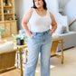 Tate High Rise Straight Jeans