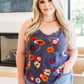 Tell Me Darling Lace Trim Floral Cami