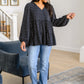 Tell Me I'm Yours Dot Print Tiered Blouse