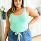The Basics Long Line Reversible Tank in Mint