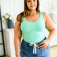 The Basics Long Line Reversible Tank in Mint