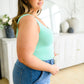 The Basics Long Line Reversible Tank in Mint