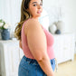 The Basics Reversible Longline Tank in Dusty Rose