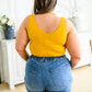 The Basics Reversible Longline Tank in Mustard