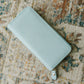 The Perfect Clutch in Mint Blue