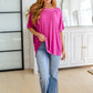 The Remix Oversized Mineral Washed T-Shirt in Magenta