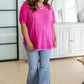 The Remix Oversized Mineral Washed T-Shirt in Magenta