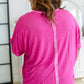 The Remix Oversized Mineral Washed T-Shirt in Magenta