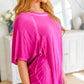 The Remix Oversized Mineral Washed T-Shirt in Magenta