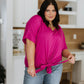 Tied Up With a Bow Top in Magenta