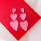 Tiered Heart Earrings