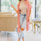 Nostalgic Note Striped Mock Neck Top