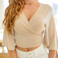Tiny Dancer Wrapped Cropped Cardigan