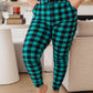 Your New Favorite Joggers in Teal Check