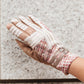 Tweedle Dee Wool Gloves in Pink