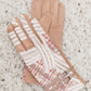 Tweedle Dee Wool Gloves in Pink
