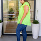 Under Neon Lights Ruffle Sleeve Top