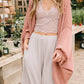 Unwind Wide Leg Lounge Pants In Mocha