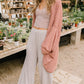 Unwind Wide Leg Lounge Pants In Mocha
