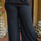 Up To Date Pleated Wide Leg Pants In Black