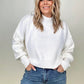 Zenana Oversized Cropped Sweater With Size Slits