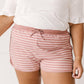 Varsity Stripes Bottoms in Rust