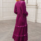 Velvet Flamenco Maxi Dress