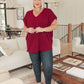 Very Much Needed V-Neck Top in Wine
